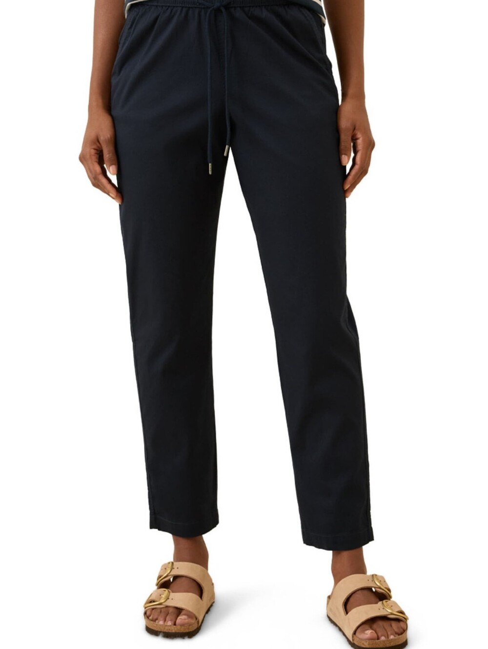 Pact Organic Daily Twill Ultra High Rise Tapered Pants Size Medium Excellent